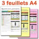 50 Liasses autocopiantes 3 feuillets A4 imprimées